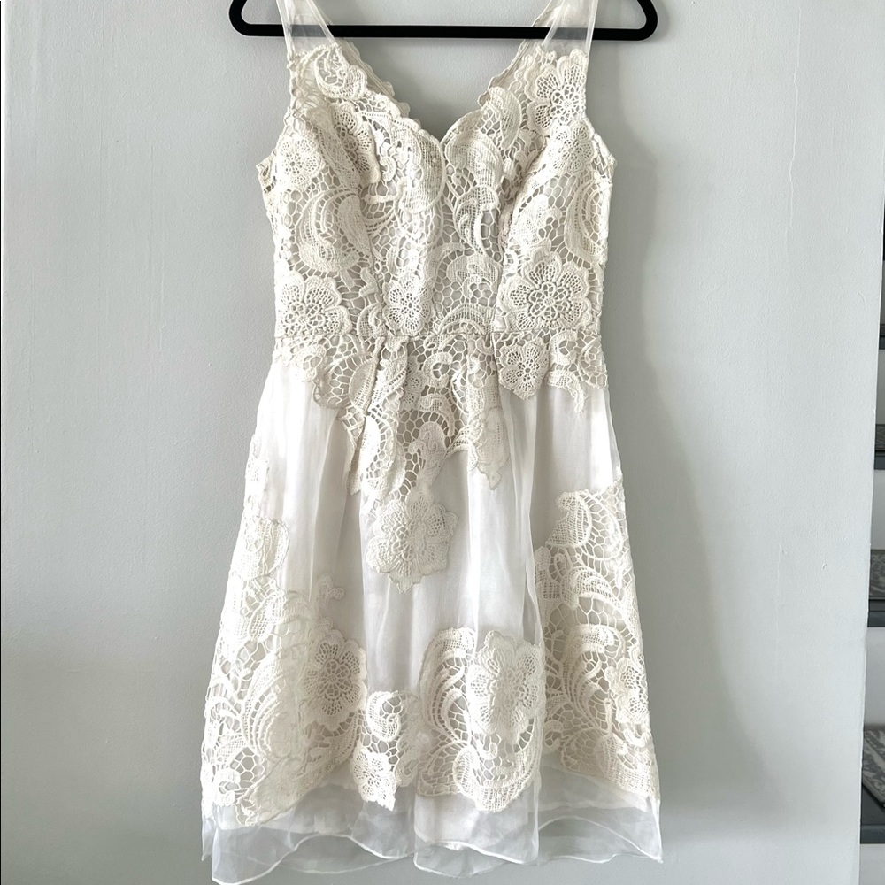 White Organza Party Dress - Yoana Baraschi